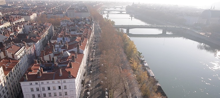 Prise de vue aérienne par drone pour série TV