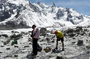 Mer de glace vu par drone