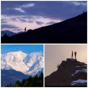 Prise de vue par drone en montagne