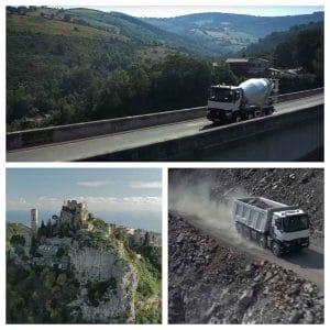 Film publicitaire aérien par drone pour Renault trucks