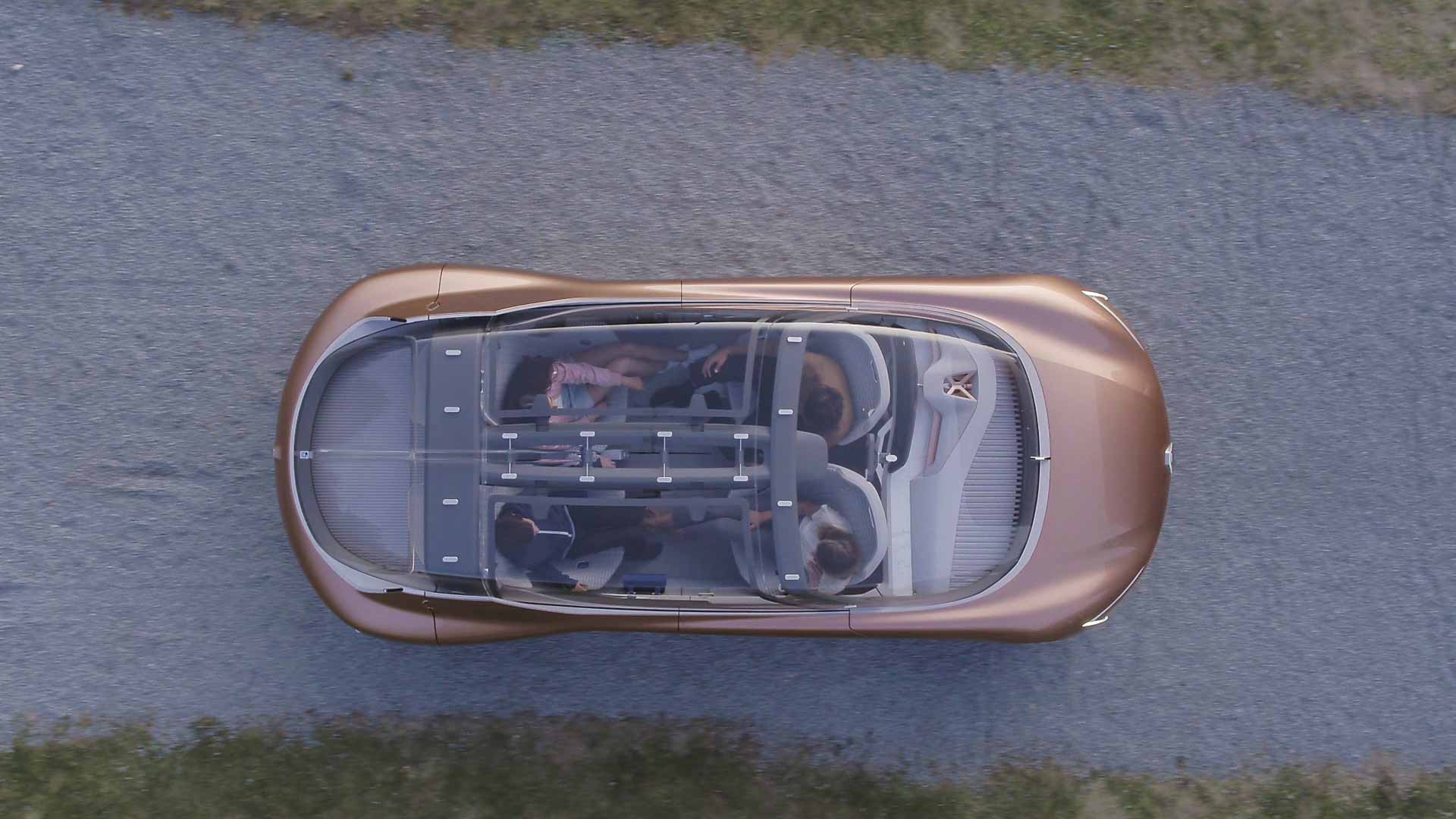 Drone photo concept car Renault