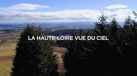 La haute loire vue du ciel, réalisation film drone