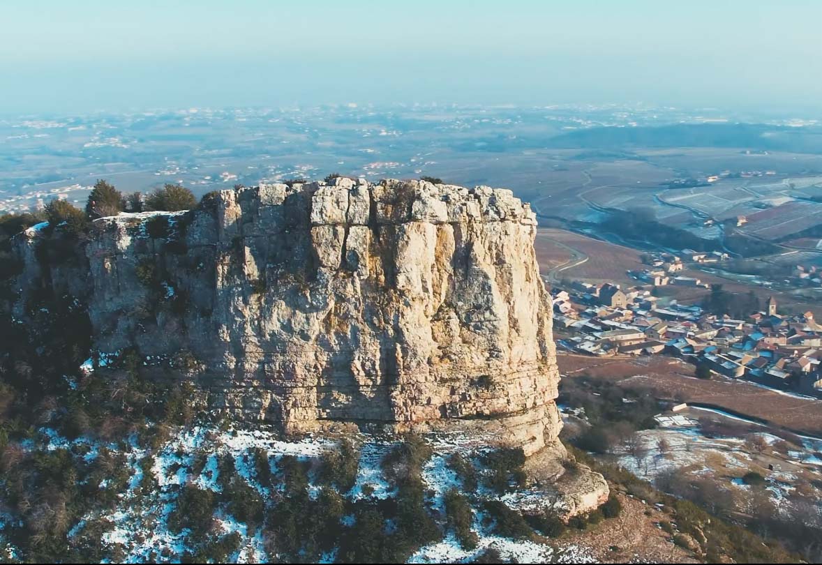 roche de solutre groupama drone