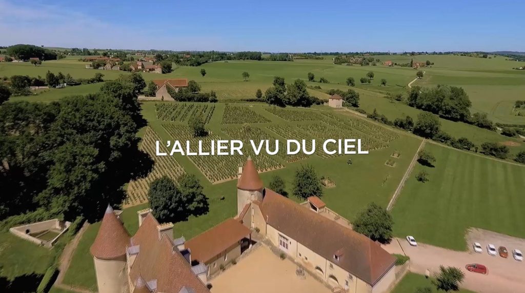 film allier vu du ciel par drone