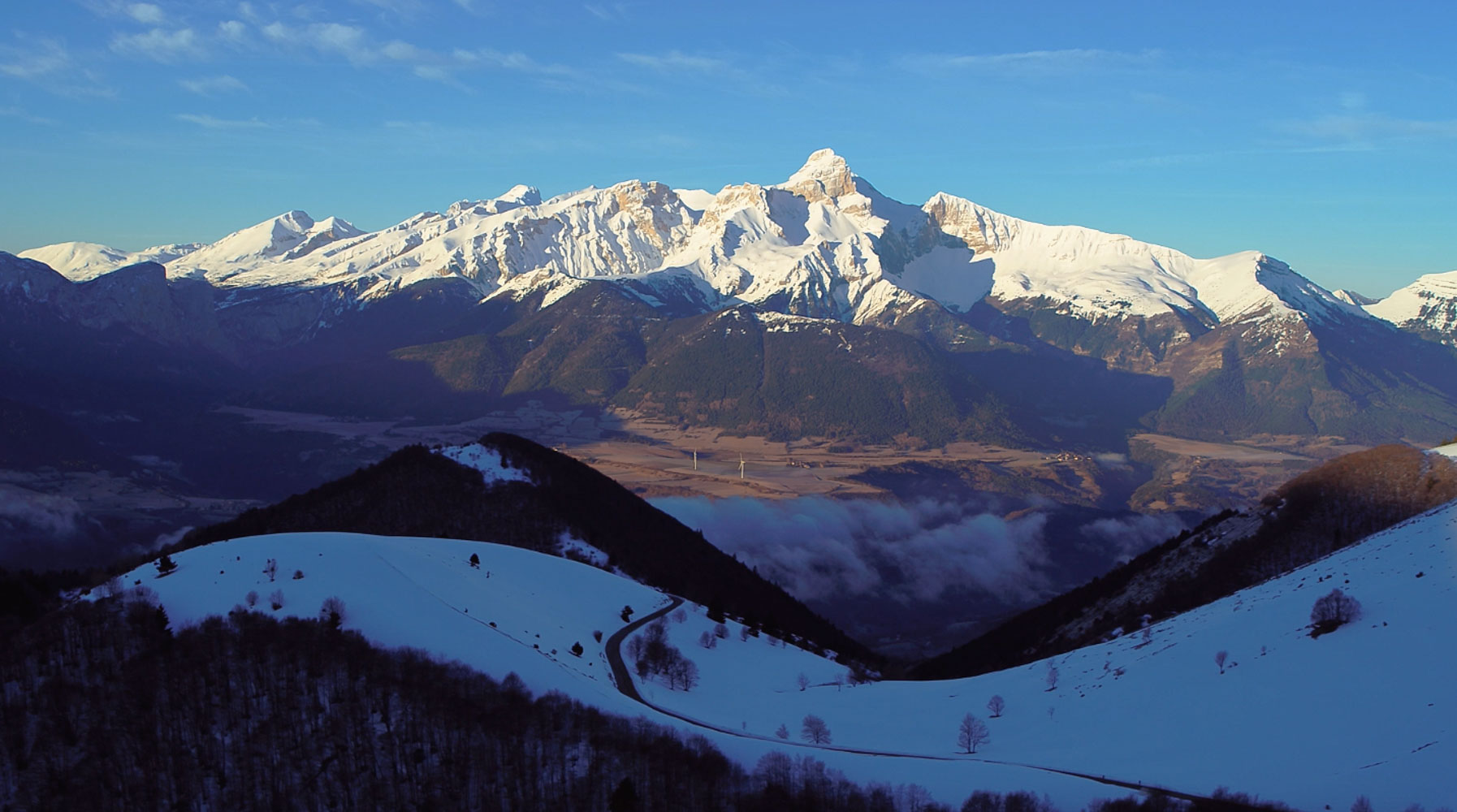 film isère par drone en montagne