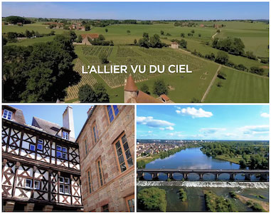 Allier vu du ciel par drone - film aérien