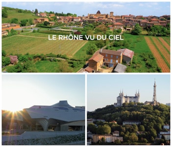 Rhône vu du ciel par drone