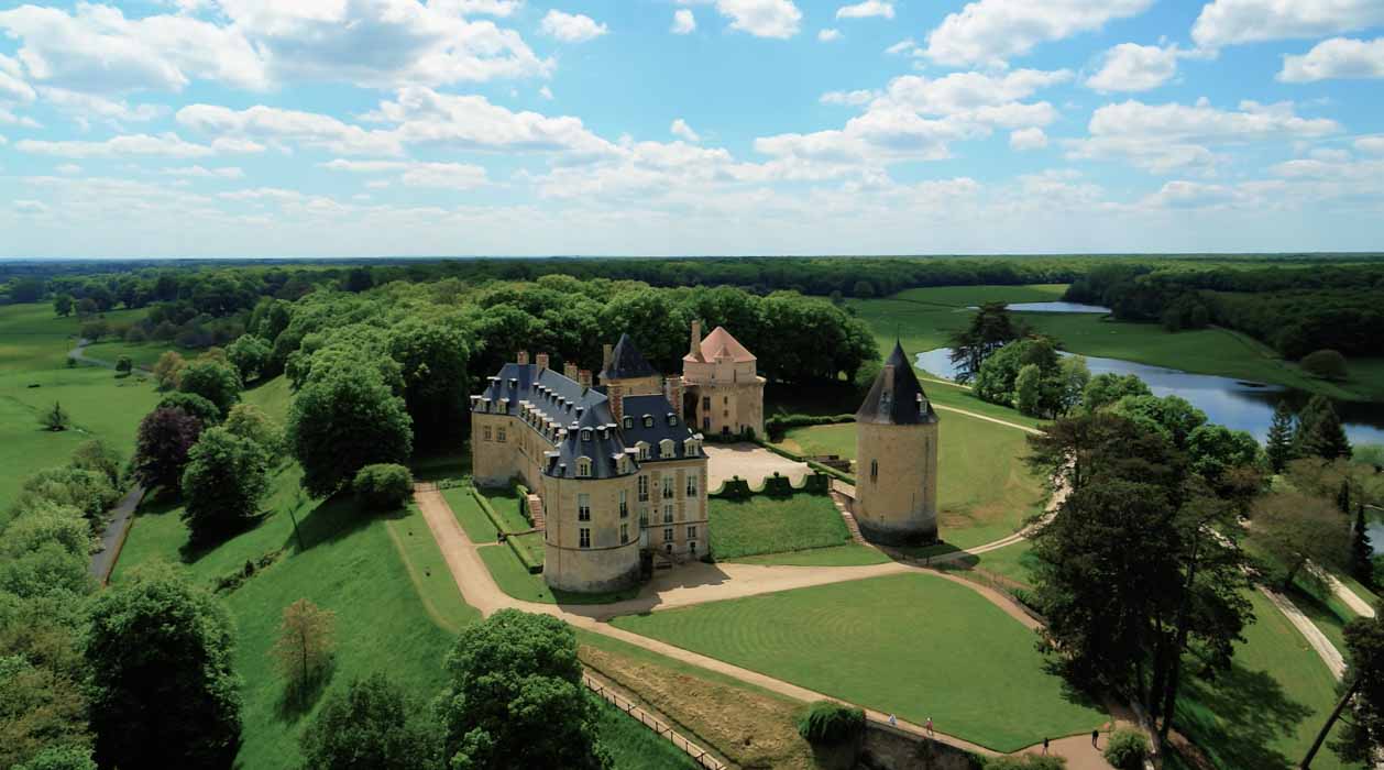 Film du département du cher par drone