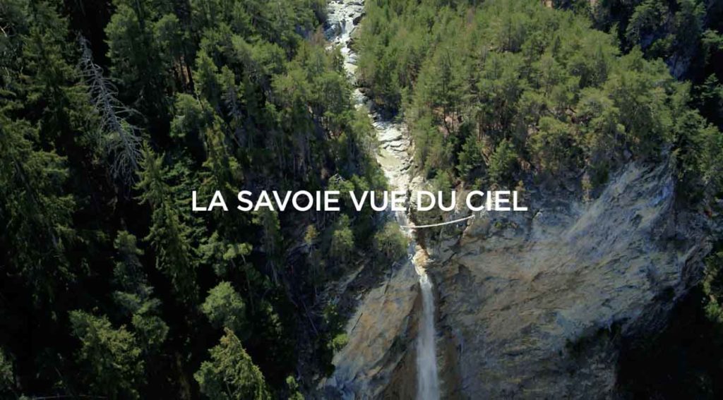 Departement de la Savoie vu du ciel par drone