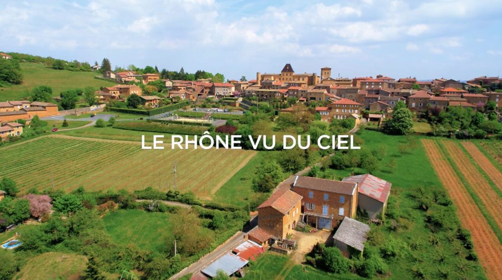 film aérien rhône vu du ciel par drone