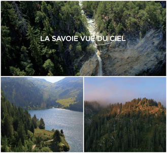 Film sur la Savoie vu du ciel par drone