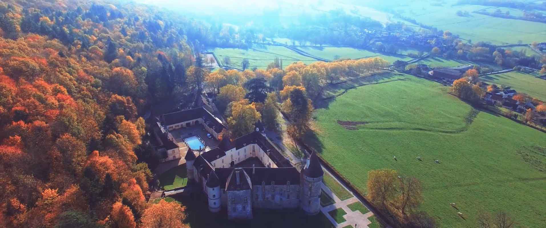 chateau Nièvre film aérien drone