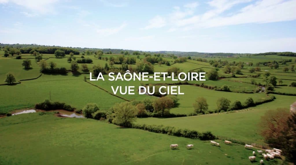 Saone et Loire film aérien drone titre