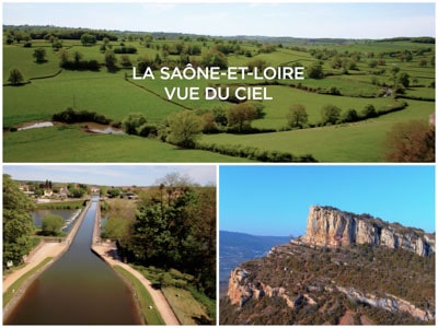 Saone et Loire film aérien drone