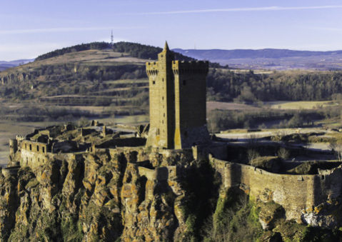 Forteresse de polignac vue par drone