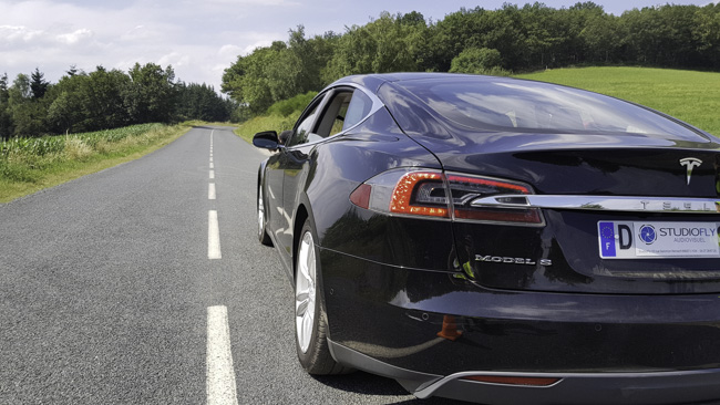 Tesla pour course de drone